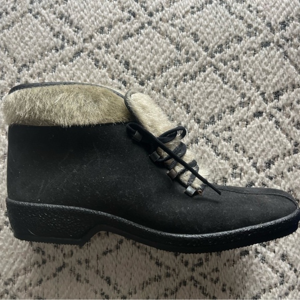 Seal Fur-Trimmed Shoes Vintage